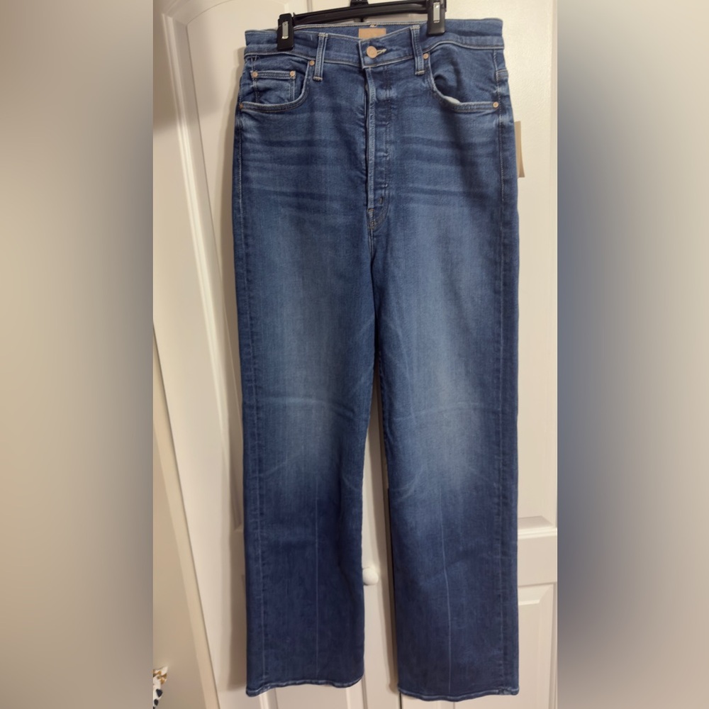 MOTHER Blue Flare & Wide Leg Jeans - Picture 3 of 5